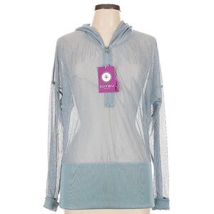 Soybu Light Blue Mesh Hoodie